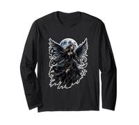 Dark Gothic Angel Wings Moon Fantasy Art Aesthetic Manga Larga