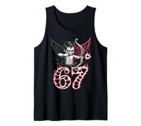 Dark Gothic Valentine 67 Cupido Flecha Anti Love Meme Camiseta sin Mangas