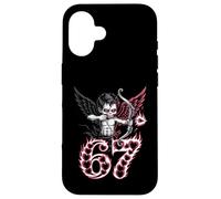 Dark Gothic Valentine 67 Cupido Flecha Anti Love Meme Carcasa para iPhone 16