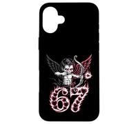 Dark Gothic Valentine 67 Cupido Flecha Anti Love Meme Carcasa para iPhone 16 Plus