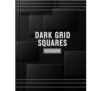 Dark Grid Squares Notebook - 8.5"x11" Bold Graph Paper Journal, 120 Pages of High-Contrast Grid for Math, Drawing & Design - Black Grid for Maximum Visibility