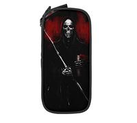 Dark Grim Reaper Horror Death - Estuche minimalista portátil con cremallera para bolígrafos para escuela, oficina, negro, color, 5.0cm*10.5cm*20.5cm, Estuche para lápices