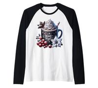 Dark Hot Chocolate For Cocoa Lovers and Frosty Winter Nights Camiseta Manga Raglan