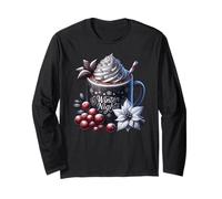 Dark Hot Chocolate For Cocoa Lovers and Frosty Winter Nights Manga Larga