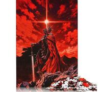 Dark Knight in Red Sky Rompecabezas Imposible,desafío for Adults Entretenimiento Creativo 1000 Piezas Obra De Arte De Juego De para Adultos, Regalos A Partir De 14 Años 1000pcs (38x26cm)