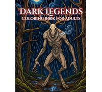 Dark Legends: A Horror Coloring Book for Adults: 40 Intricate Illustrations of the World's Most Terrifying Creatures , Wendigo, Banshee, Manananggal & ... with Lore (Dark Legends Coloring Book)