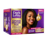 Dark&Lovely - Kit alisador sin soda (crema químicamente activa, alisado, unisex