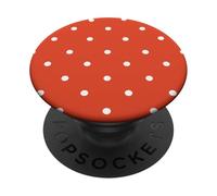 Dark Orange Polka Dots Classic Polkadots Simple PopSockets PopGrip Adhesivo