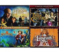 Dark Pages Triple Magical Adventure Lemony Snicket's Series of Unfortunate Events + Dark Crystal & Pagemaster 3 DVD Family Fun Fantasy Movie Bundle
