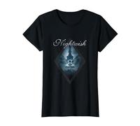 Dark Passion Play (Portada del álbum + Logotipo de Nightwish Camiseta, Mujer, Negro, 3XL