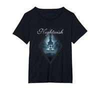 Dark Passion Play (Portada del álbum + Logotipo de Nightwish Camiseta, Mujer Tallas Grandes, Negro, 3XL Grande