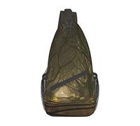 Dark Path Winter Park Sling Bag, Mochila de Hombro Paquete de Pecho Causal Crossbody Daypack para Mujeres Hombres Senderismo Viajes