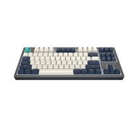 Dark Project KD87B LTD Teclado de aluminio para juegos, TKL, 87 teclas, interruptores mecánicos Gateron Cap Teal, estabilizadores engrasados, retroiluminación RGB personalizable, teclado con cable
