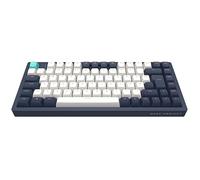 Dark Project Teclado mecánico para juegos azul marino 83 | ISO multilingüe | Interruptores engrasados G3MS Sapphire | Estabilizadores engrasados | Intercambio en caliente | RGB