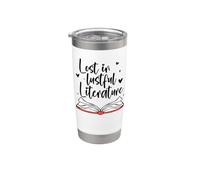 Dark Romance Book Smut Reader Lost in Lustful Literature Vaso térmico de acero inoxidable de doble pared