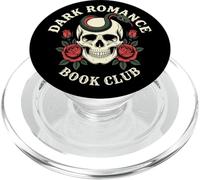 Dark Romance Bookish Skull Snake Gothic Red Rose Romantasy PopSockets PopGrip para MagSafe