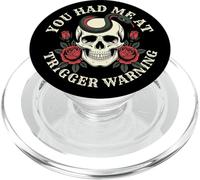 Dark Romance Bookish Trigger Warning Gothic Skull Romantasy PopSockets PopGrip para MagSafe
