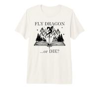 Dark Romance Books Club Dragons Fly Dragon or Die Book Nerd Camiseta Premium