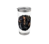 Dark Romance Fantasía, Fae, murciélago, guerrero, corte, amor Vaso térmico de acero inoxidable de doble pared