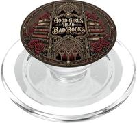Dark Romance Good Girls Read Bad Books Goth Reading Bookish PopSockets PopGrip para MagSafe