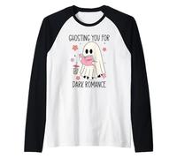 Dark Romance Smut Ghosting You for Spicy Books Smutty Coffee Camiseta Manga Raglan
