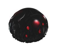 Dark Rose Beauty - Gorro de ducha impermeable reutilizable para mujer, cubierta elástica para el cabello, para baño, spa, viajes y uso diario