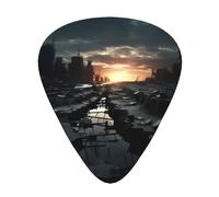 Dark Skies WZYWHJ Prints - Púas de guitarra para abdominales, 12 piezas, púas de fácil agarre para tu bajo, ukelele, guitarra acústica o eléctrica