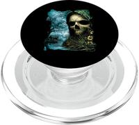 Dark Skull Lake Scene Obra de Arte de Terror Casa del Bosque embrujada PopSockets PopGrip para MagSafe