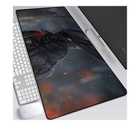 Dark Souls Alfombrilla Raton Anime Gaming Mouse Pad XXL 800x300x3 mm,Impermeable con 3mm Base de Goma Antideslizante,Special-Textured Superficie para Ordenador, PC y Laptop, G