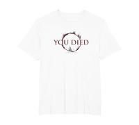 【Dark Souls】 Dark Souls 005 Camiseta, Hombre Tallas Grandes, Blanco, 5X Alto