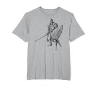 【Dark Souls】 Dark Souls 023 Camiseta, Hombre Tallas Grandes, Gris Jaspeado, 5X Alto