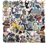 Dark Souls - Juego de pegatinas para niños y adolescentes, 50 unidades, diseño de almas oscuras, impermeables, para ordenador portátil, monopatín, casco, coche, bicicleta, teléfono móvil, moto,