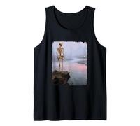 Dark Surreal Art Death Pissing Skeleton Gothic Weird Humor Camiseta sin Mangas