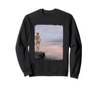 Dark Surreal Art Death Pissing Skeleton Gothic Weird Humor Sudadera