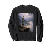 Dark Surreal Art Death Pissing Skeleton Gothic Weird Humor Sudadera