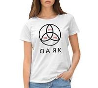 Dark TV Series Logo Camiseta de Mujer Blanca Size M