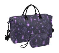 Dark Wind Vampire Web Mystery Purple - Bolsa decorativa para fin de semana, bolsa de gimnasio con bolsa de aseo para viajes de negocios, bolso multifuncional Viajero para mujer