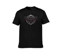 Dark Winged Creature Graphic tee - Mystical Gothic Design, 100% Cotton Crewneck M