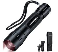 DARKBEAM Linterna de Infrarroja 850nm, IR Iluminación de Trabajo para Dispositivo de Visión Nocturna - Luz Infrarrojos Invisible LED Recargable Largo Alcance Potente con Zoom para Caza, Observación