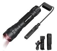 DARKBEAM Linterna de Infrarroja 850nm, IR Iluminación para Dispositivo de Visión Nocturna - Luz Infrarrojos Invisible LED Recargable Largo Alcance Potente con Zoom para Caza, Observación, con Clip