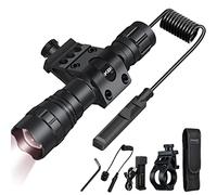 DARKBEAM Linterna de Infrarroja 940nm, IR Iluminación para Dispositivo de Visión Nocturna - Luz Infrarrojos Invisible LED Recargable Largo Alcance Potente con Zoom para Caza, Observación, con Clip
