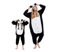 DarkCom Panda Onesie para Niños y Adultos, Carnaval Ropa de Dormir para Niños y Padres,Cosplay Halloween Disfraz Animales Navidad Pijamas S