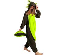 DarkCom Unisex Adulto Cosplay Axolotl Verde Animal Onesie Kigurumi L