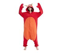 DarkCom Unisex Adulto Cosplay Cangrejo Violinista Animal Onesie Kigurumi Disfraces One Piece Pijamas Carnaval Ropa de Dormir S