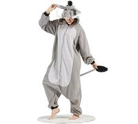 DarkCom Unisex Adulto Cosplay Cerdo jabalí Animal Onesie Kigurumi Disfraces One Piece Pijamas Carnaval Ropa de Dormir S