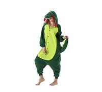 DarkCom Unisex Adulto Cosplay Dinosaurio Verde Animal Onesie Kigurumi L