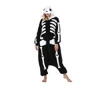 DarkCom Unisex Adulto Cosplay Esqueleto Animal Onesie Kigurumi Disfraces One Piece Pijamas Carnaval Ropa de Dormir S