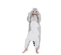 DarkCom Unisex Adulto Cosplay Gato de Pallas Animal Onesie Kigurumi L