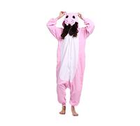 DarkCom Unisex Adulto Cosplay Hipopótamo Animal Onesie Kigurumi Disfraces One Piece Pijamas Carnaval Ropa de Dormir S