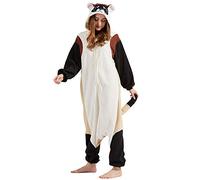 DarkCom Unisex Adulto Cosplay Hurón de Patas Negras Animal Onesie Kigurumi Disfraces One Piece Pijamas Carnaval Ropa de Dormir M